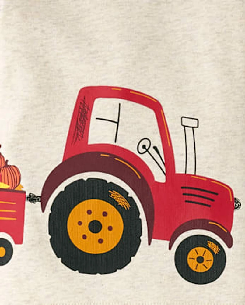 Unisex Baby And Toddler Tractor Snug Fit Cotton Pajamas