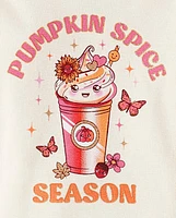 Baby And Toddler Girls Pumpkin Spice Season Snug Fit Cotton Pajamas