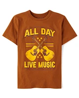 Boys Live Music Graphic Tee