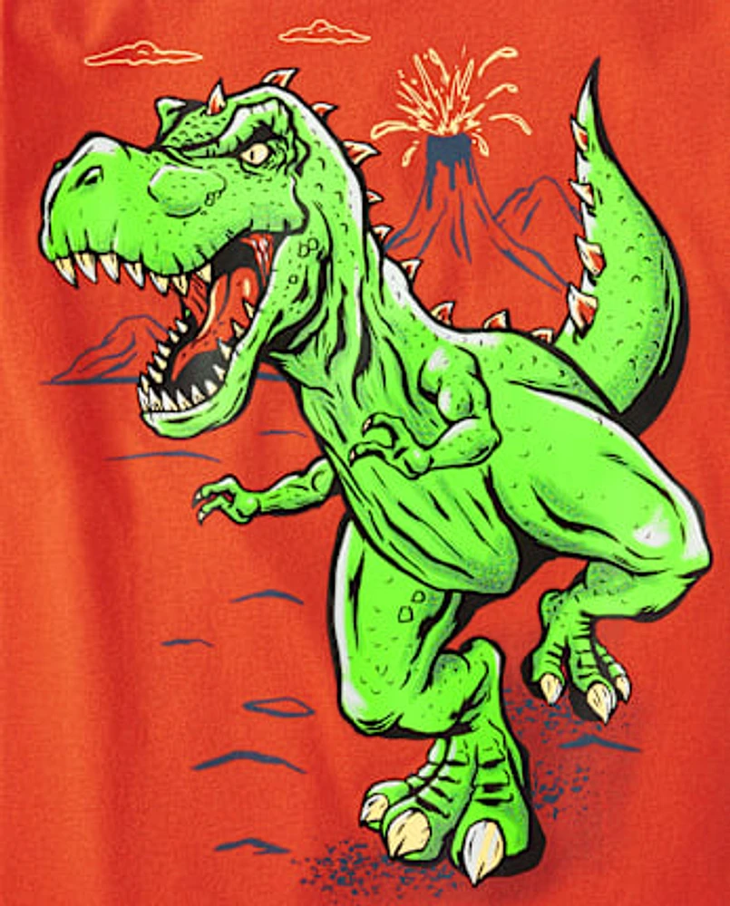 Boys Dino Volcano Graphic Tee