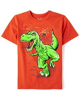 Boys Dino Volcano Graphic Tee