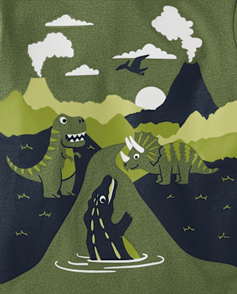 Baby And Toddler Boys Dino Graphic Tee -Pack