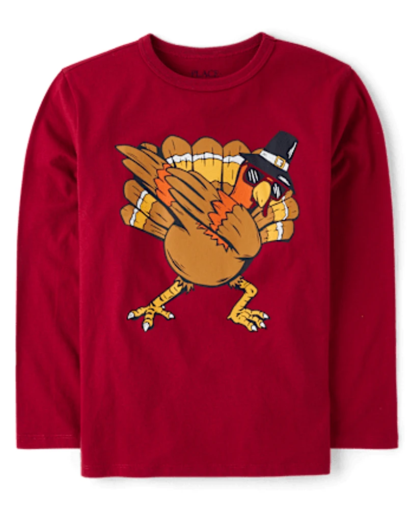 Boys Turkey Dab Graphic Tee