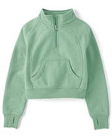 Girls Fleece Half Zip Pullover