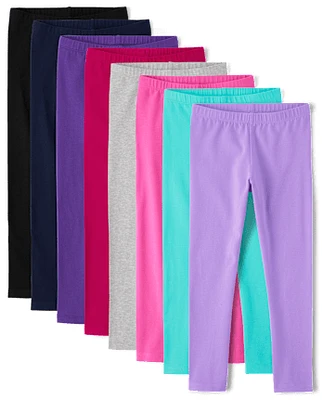 Girls Leggings 8-Pack