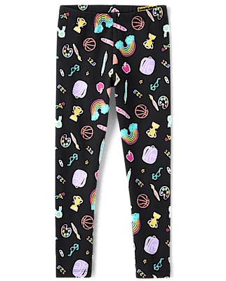 Girls Print Leggings