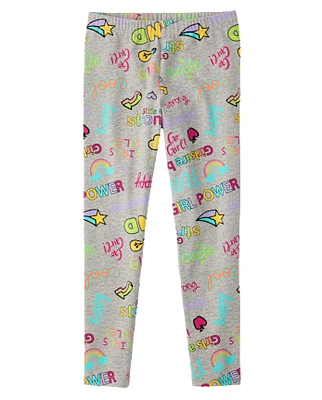 Girls Print Leggings