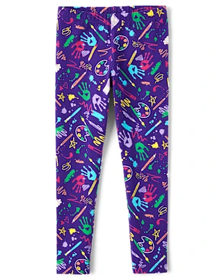 Girls Print Leggings