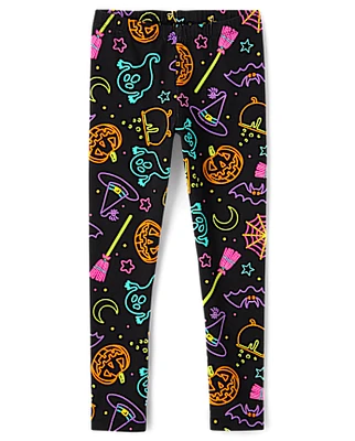 Girls Halloween Leggings