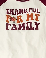 Womens Matching Family Thankful Cotton And Flannel Pajamas