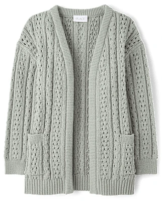 Cardigan ouvert sur le devant pour fille