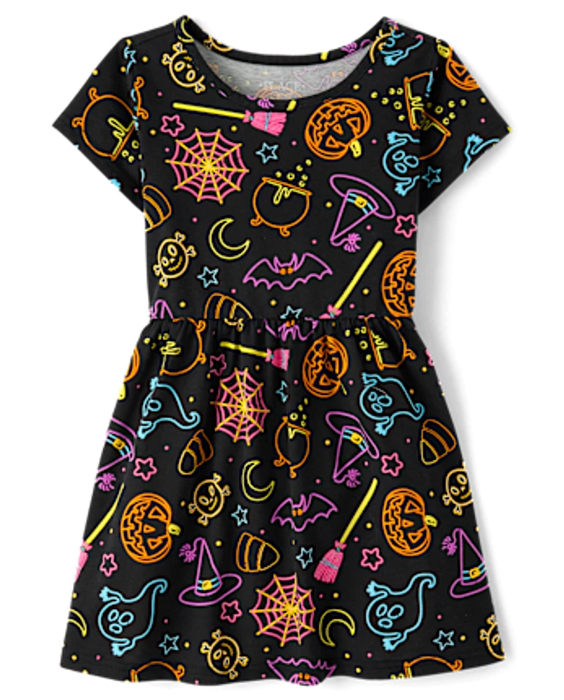 Girls Halloween Everyday Dress