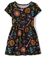 Girls Halloween Everyday Dress