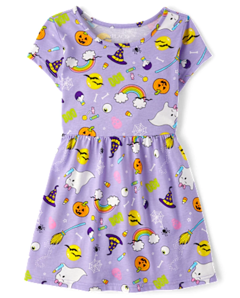 Girls Halloween Everyday Dress