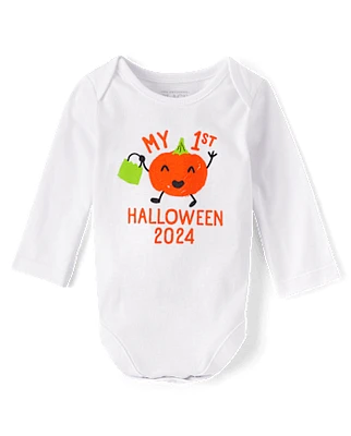 Body unisexe Bébé First Halloween imprimé