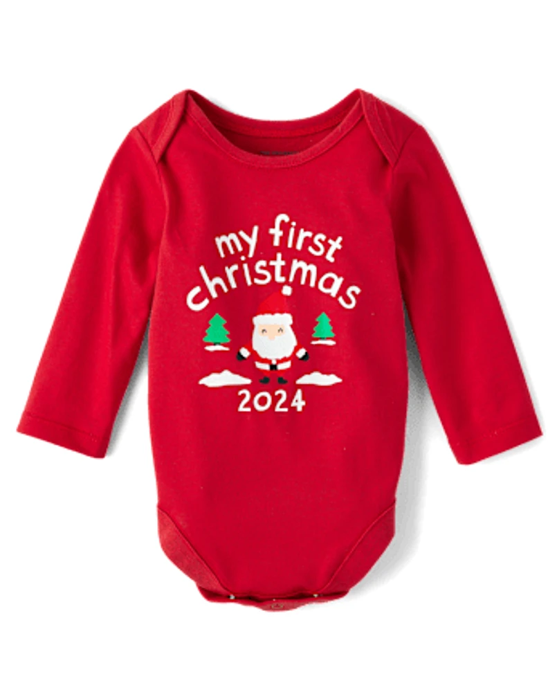 Baby First Christmas Graphic Bodysuit