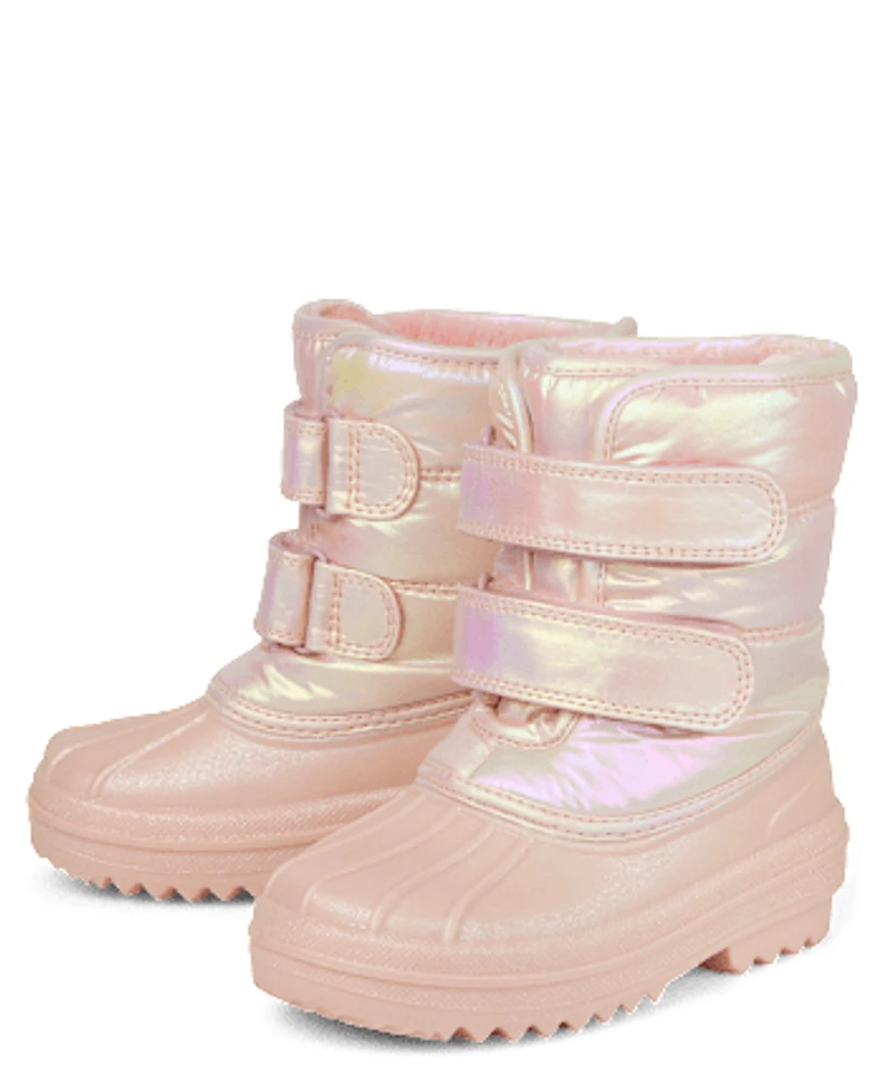 Toddler Girls Iridescent All Weather Boots