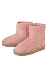 Girls Mid Teddy Boots