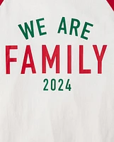 Pyjama unisexe adulte Famille assortie We Are Family 2024 coton et micromolleton