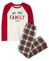 Adult Matching Family We Are 2024 Cotton And Microfleece Pajamas