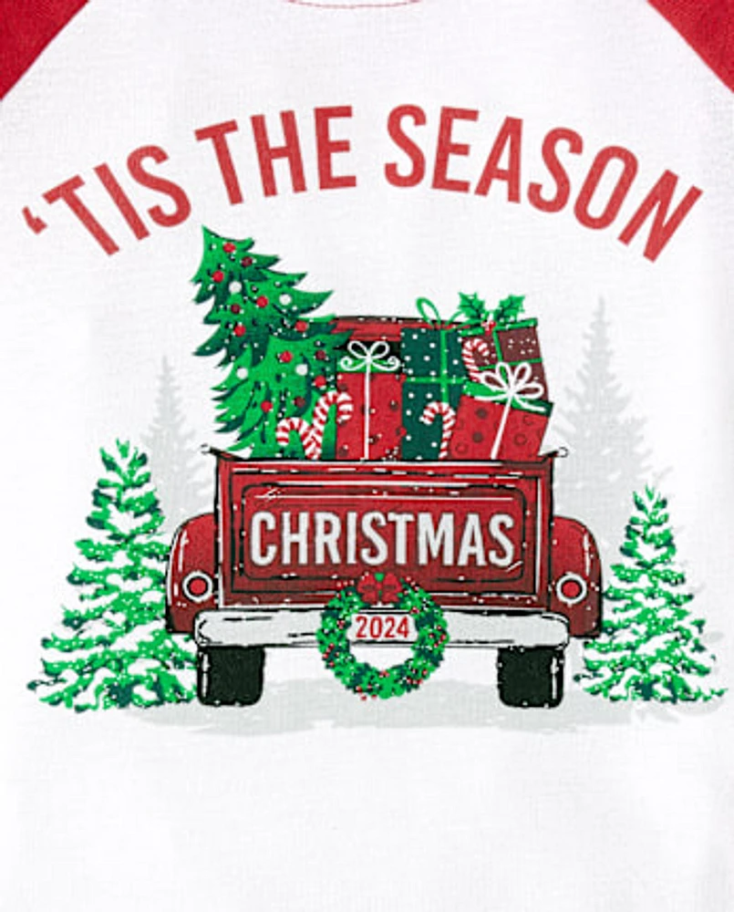 Pyjama Mixte Enfant Famille assortie 'Tis The Season Snug Fit en coton et micromolleton