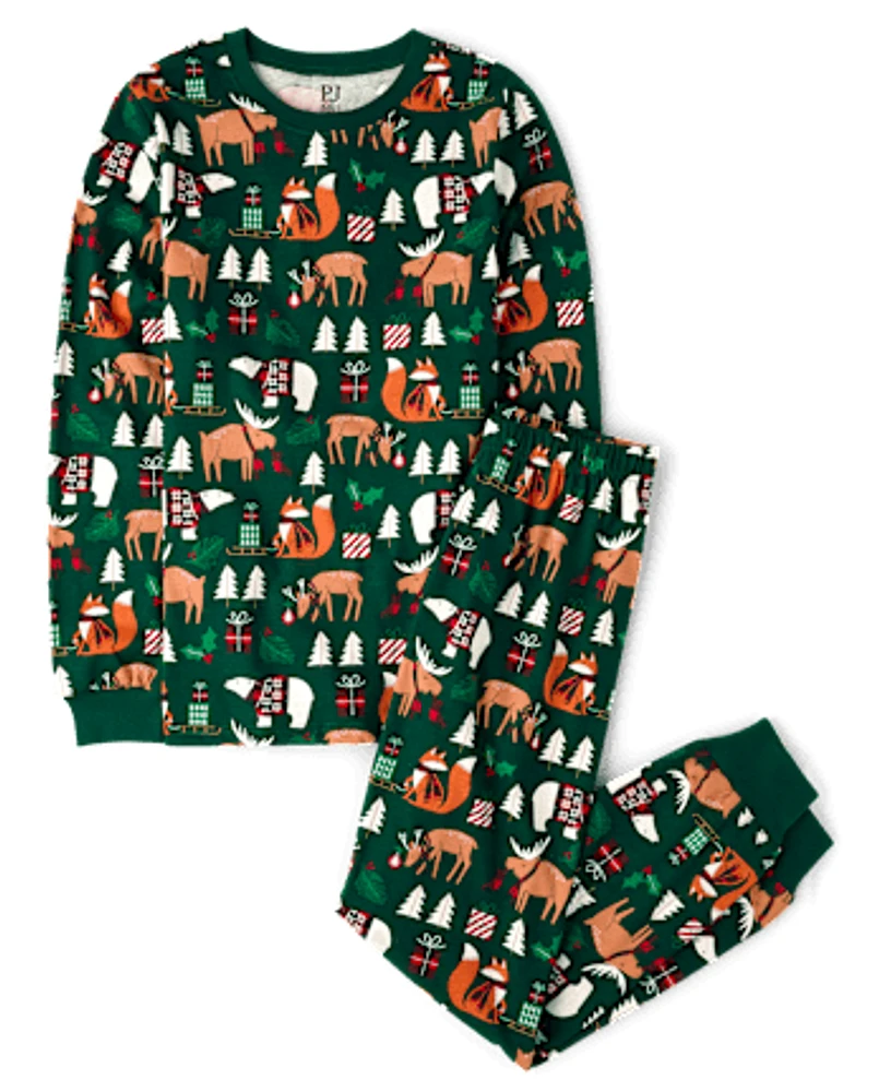 Unisex Adult Matching Family Animal Cotton Pajamas