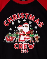 Unisex Adult Matching Family Christmas Crew 2024 Cotton Pajamas