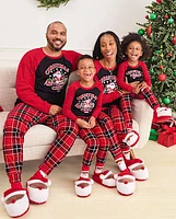 Unisex Adult Matching Family Christmas Crew 2024 Cotton Pajamas