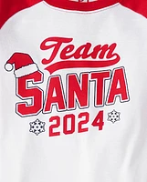 Unisex Kids Matching Family Team Santa 2024 Snug Fit Cotton Pajamas