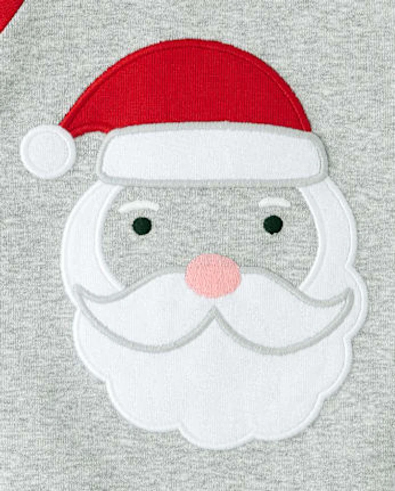 Baby And Toddler Santa Face Snug Fit Cotton Pajamas