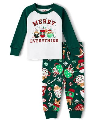 Unisex Baby And Toddler Matching Family Hot Cocoa Mugs Snug Fit Cotton Pajamas