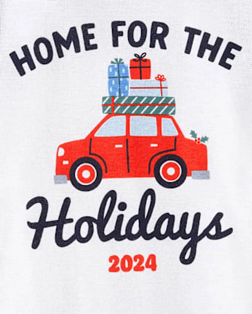 Pyjama unisexe bébé et tout-petit Famille assorti Home For The Holidays Snug Fit coton