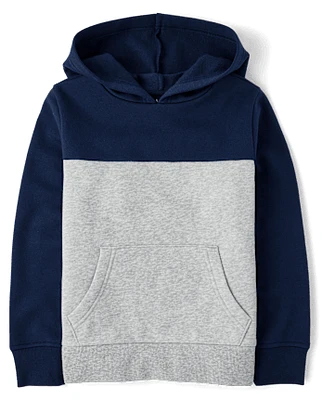 Boys Colorblock Fleece Hoodie