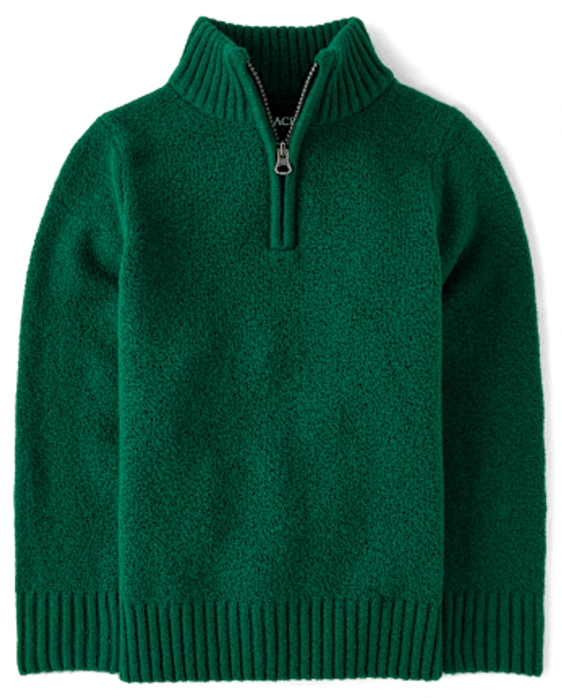 Boys Half Zip Sweater