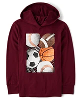 Boys Graphic Hooded Top