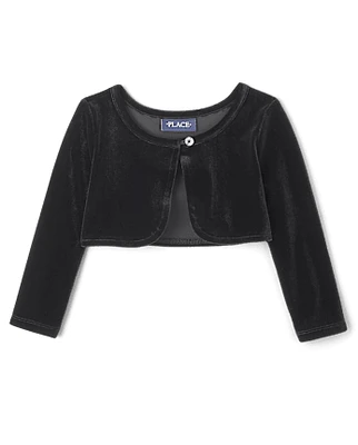 tout-petit, fille Velour Shrug