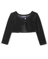 Toddler Girls Velour Shrug