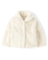 Toddler Girls Faux Fur Jacket