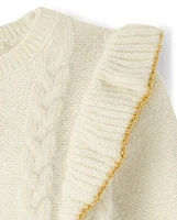 Baby And Toddler Girls Cable Knit Sweater Dress