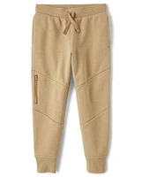 Boys Side Zip Premium Fleece Jogger Pants