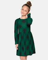 Girls Plaid Everyday Dress