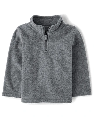 Toddler Boys Microfleece Half Zip Pullover