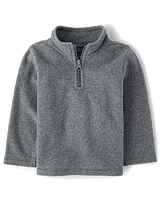 Toddler Boys Microfleece Half Zip Pullover
