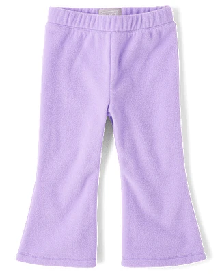 Toddler Girls Microfleece Flare Sweatpants