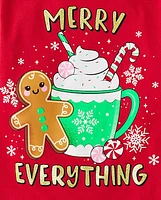 Girls Merry Everything Graphic Tee