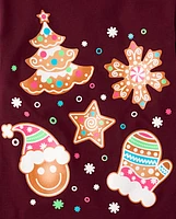 Girls Christmas Cookies Graphic Tee