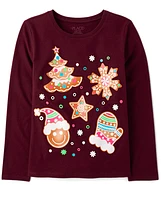 Girls Christmas Cookies Graphic Tee