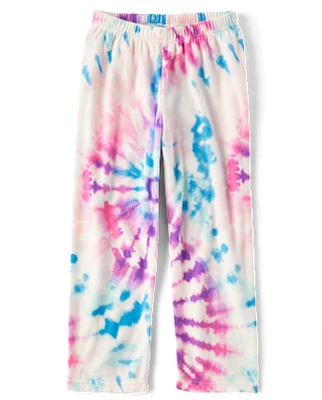 Girls Tie Dye Microfleece Pajama Pants