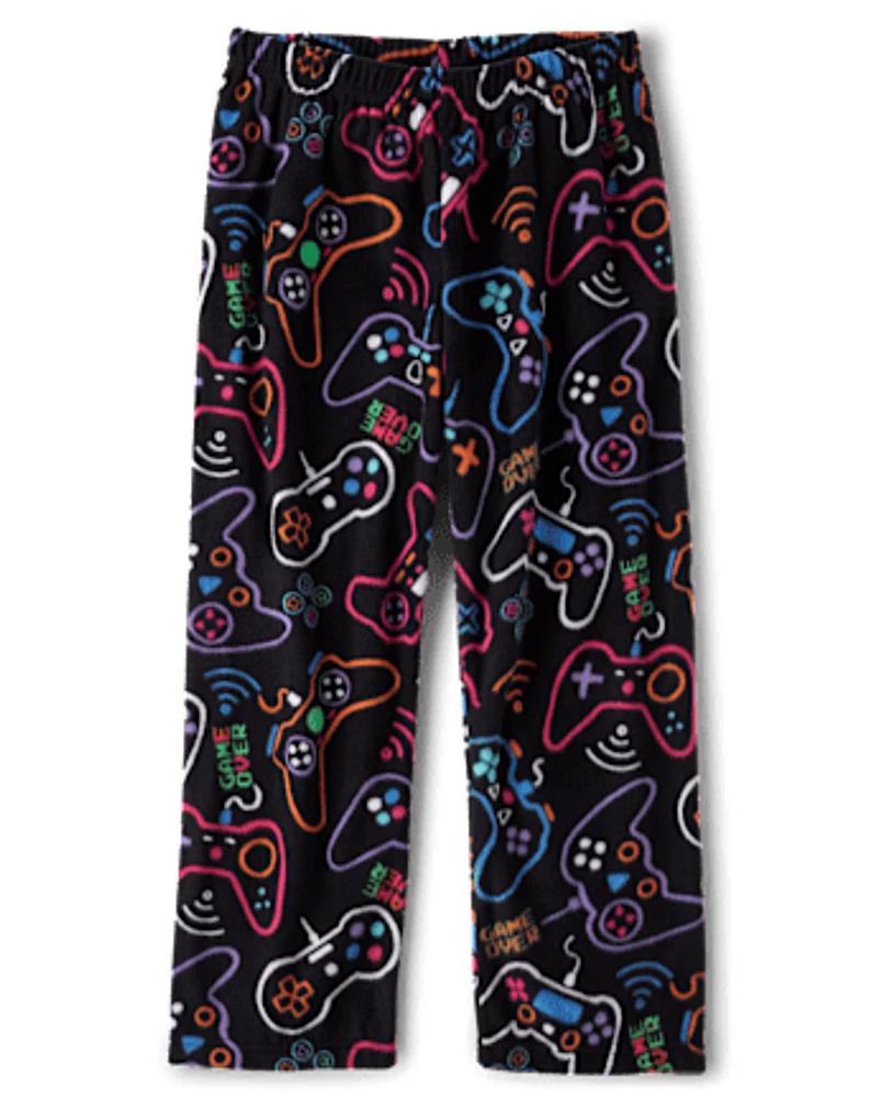 Pantalon de pyjama micromolleton Fille Gamer