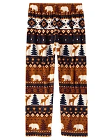 Boys Bear Fairisle Microfleece Pajama Pants